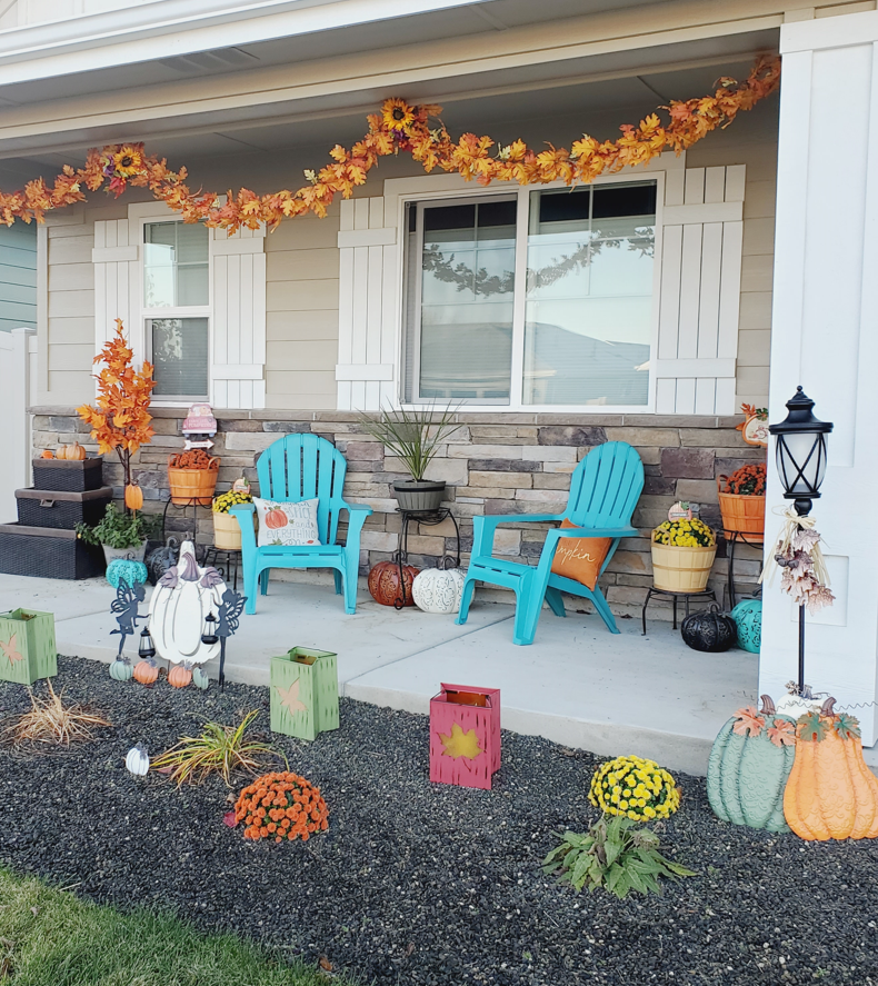 Fall front porch