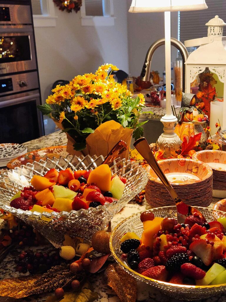 table baby shower party