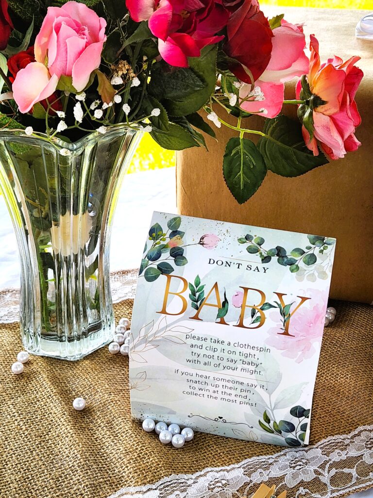 baby shower tea party menu