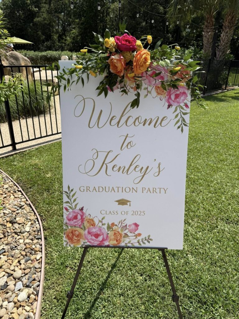 graduation welcome sign